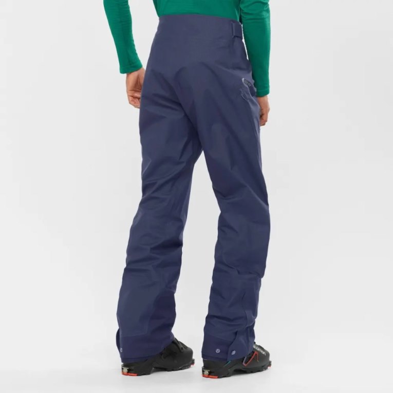 Navy Salomon Outpeak GTX 3L Men's Ski Pants | IE SU3457